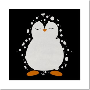 Polka dot penguin Posters and Art